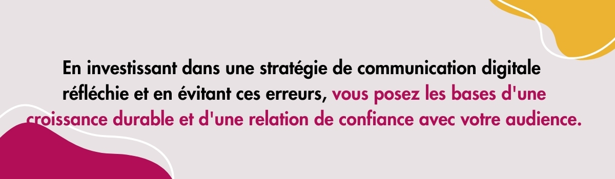 10 erreurs stratégie de communication digitale