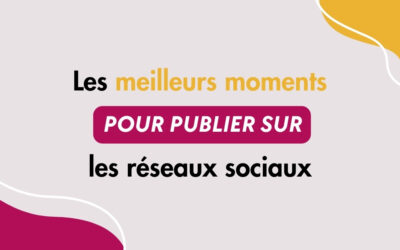 Quels sont les meilleurs moments pour publier sur les réseaux sociaux ? 