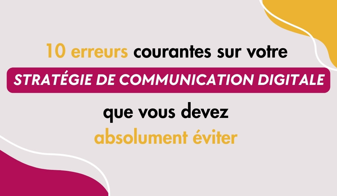 stratégie de communication digitale