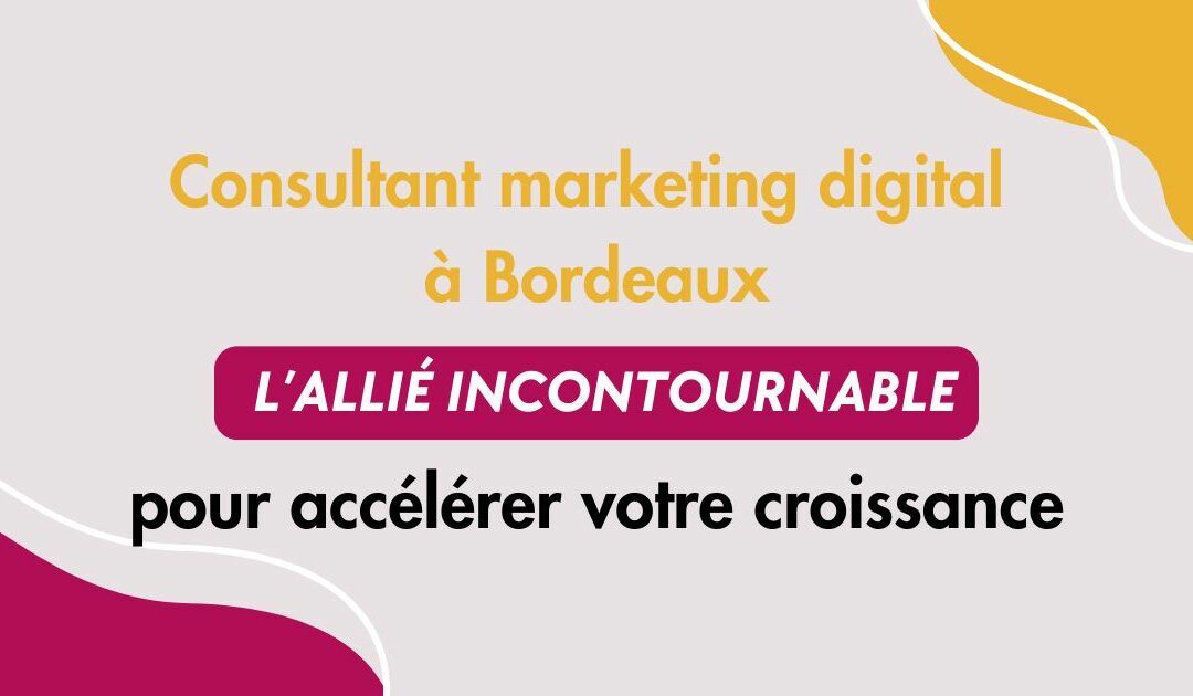 Consultant marketing digital Bordeaux